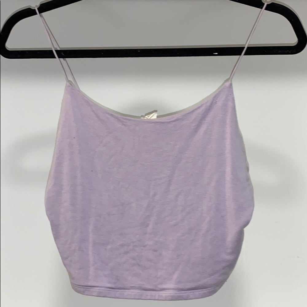 Lilac basic tank top